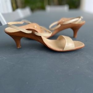 Ferragamo Beige Leather Sandal